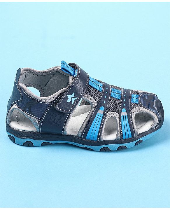 Cute Walk by Babyhug Velcro Closure Sandals - Navy Blue