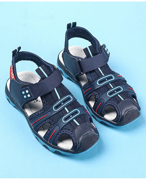 Cute Walk by Babyhug Velcro Closure Sandals - Blue