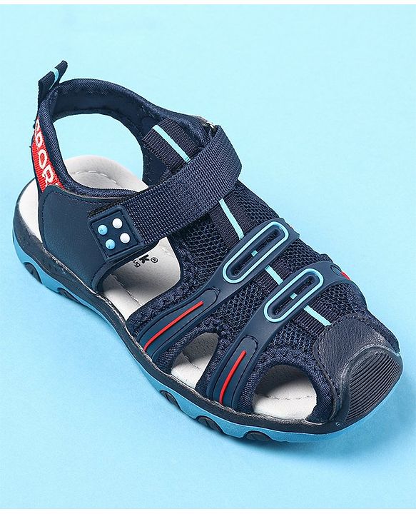 Cute Walk by Babyhug Velcro Closure Sandals - Blue
