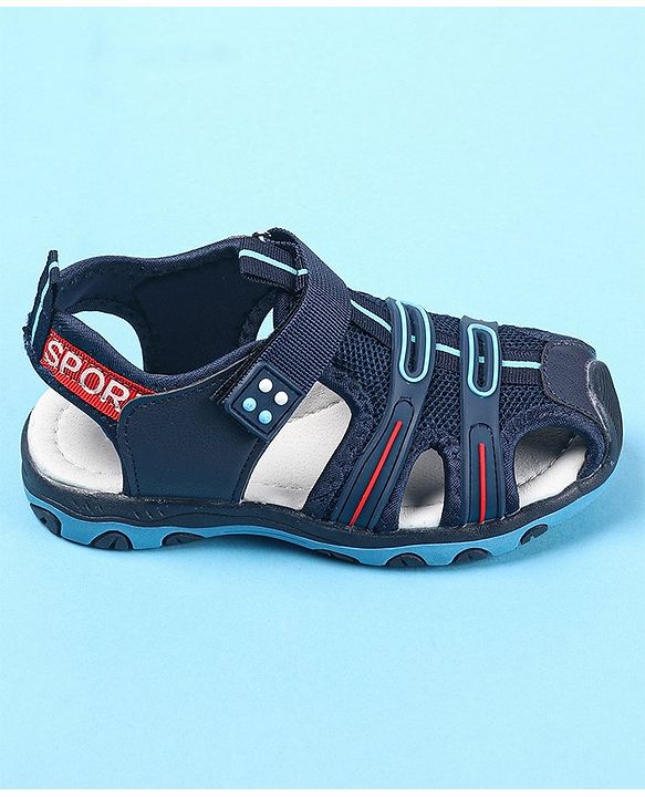 Cute Walk by Babyhug Velcro Closure Sandals - Blue