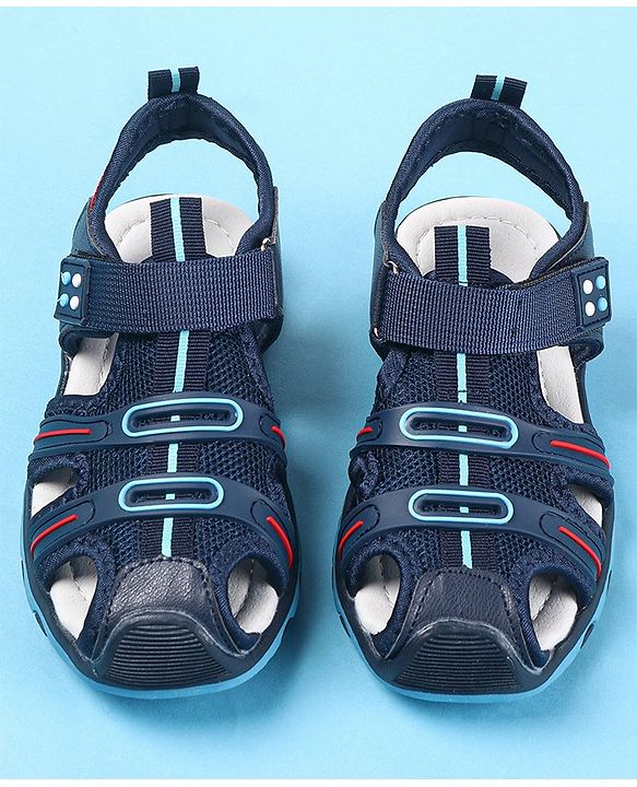 Cute Walk by Babyhug Velcro Closure Sandals - Blue