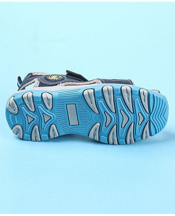 Cute Walk by Babyhug Velcro Closure Sandals - Navy Blue
