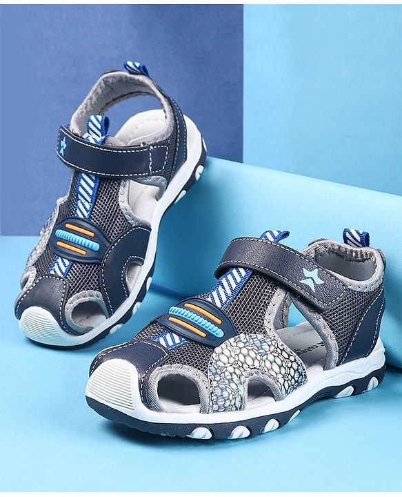 Cute Walk by Babyhug Sandals With Velcro Closure - Navy