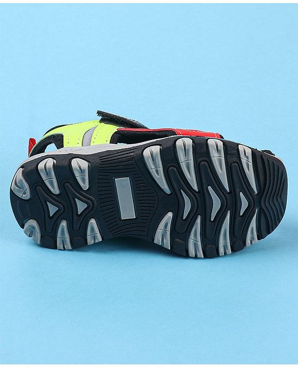 Cute Walk by Babyhug Velcro Closure Sandals Logo Print - Red