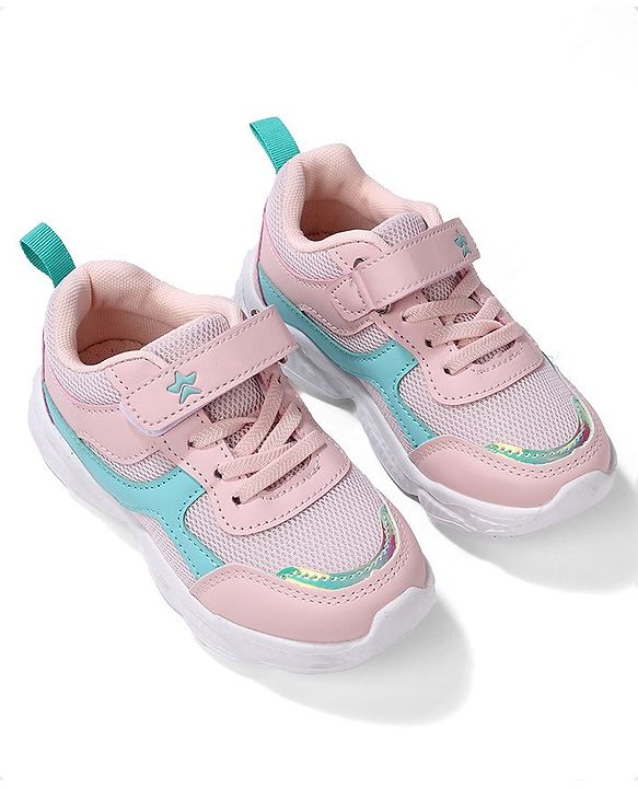 Cute Walk by Babyhug Velcro Closure Sneakers - Pink - EU 27 Pink