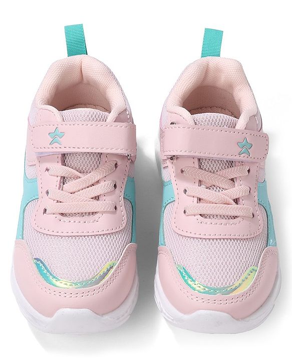 Cute Walk by Babyhug Velcro Closure Sneakers - Pink - EU 27 Pink