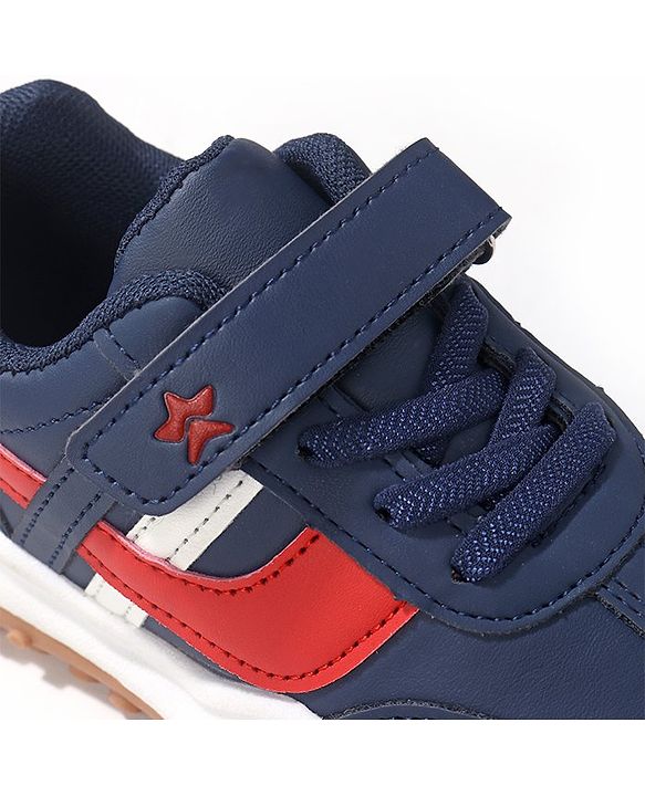 Cute Walk by Babyhug Slip On Sneakers with Velcro Closure - Navy Blue