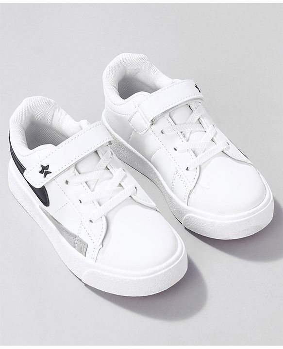 Cute Walk by Babyhug Sneaker Shoes With Velcro Closure - White