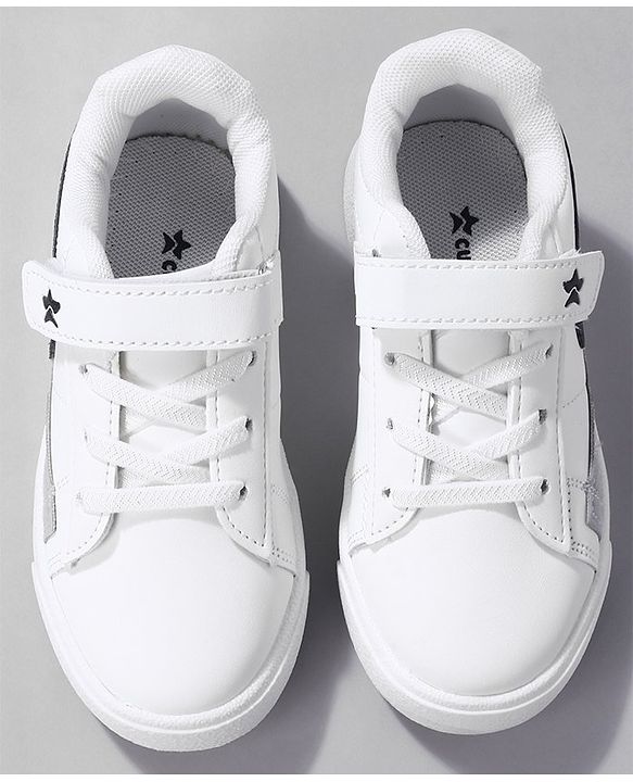 Cute Walk by Babyhug Sneaker Shoes With Velcro Closure - White
