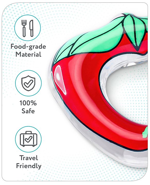 Babyhug Water Filled Teether Apple Shape - Red