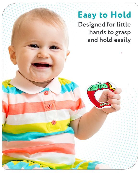 Babyhug Water Filled Teether Apple Shape - Red