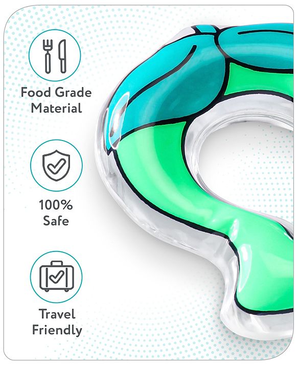 Babyhug Water Filled PVC Mangoo Kaccha Shape Teether- Green