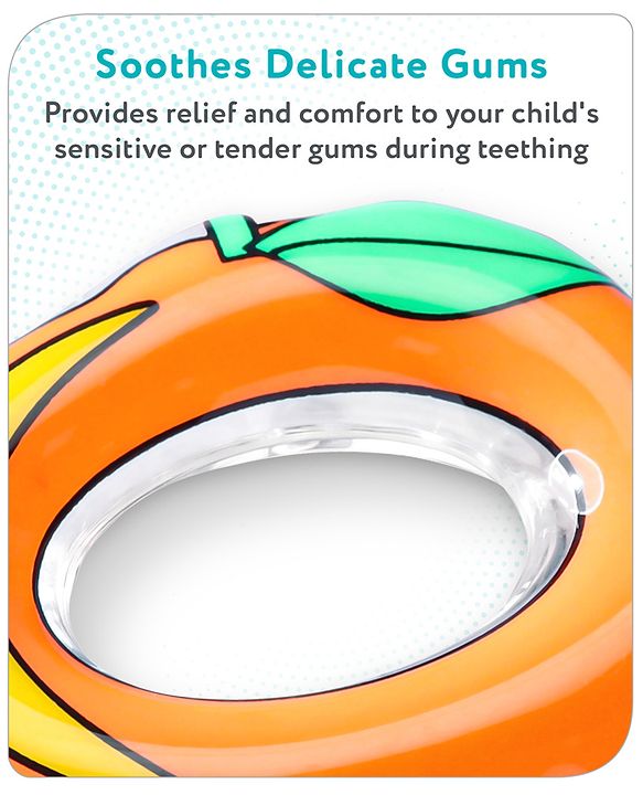 Babyhug Water Filled PVC Teether-Orange
