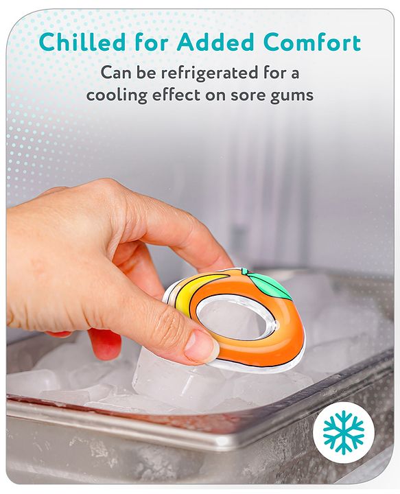 Babyhug Water Filled PVC Teether-Orange
