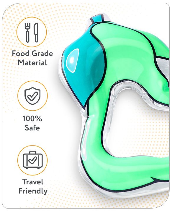 Babyhug Water Filled PVC Peru Shape Teether- Green