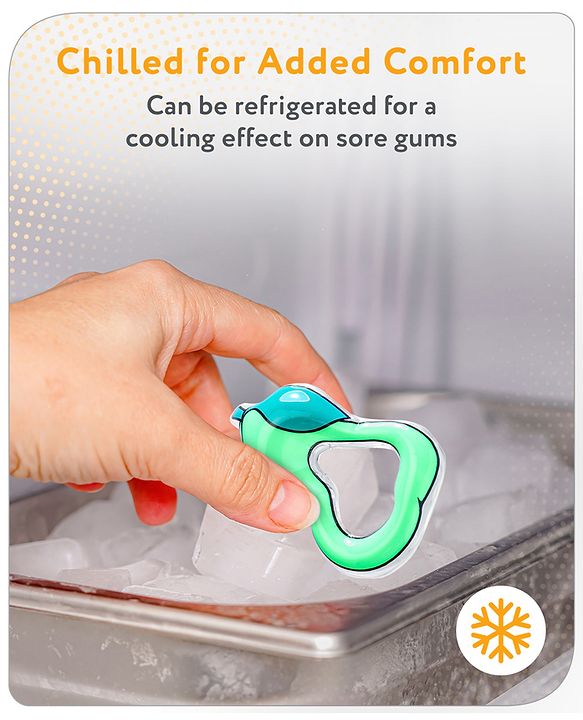 Babyhug Water Filled PVC Peru Shape Teether- Green