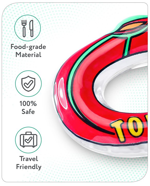 Babyhug Tomato Shaped Water Filled Teether  - Red