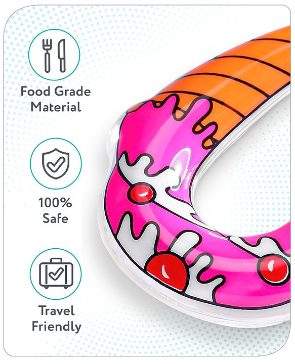 Babyhug Water Filled PVC Ice Cream Shape Teether- Red & Orange