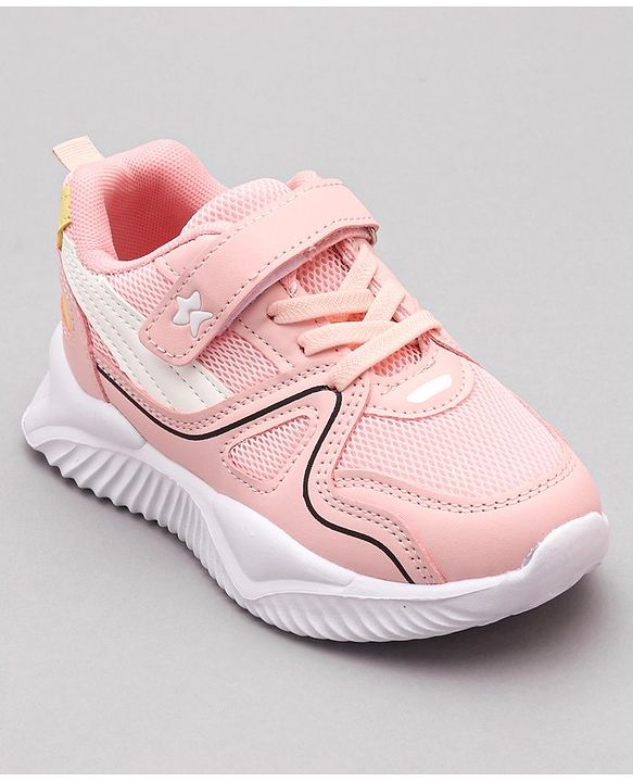 Cute Walk by Babyhug Velcro Closure Sneaker Shoes - Pink - EU 27 Pink