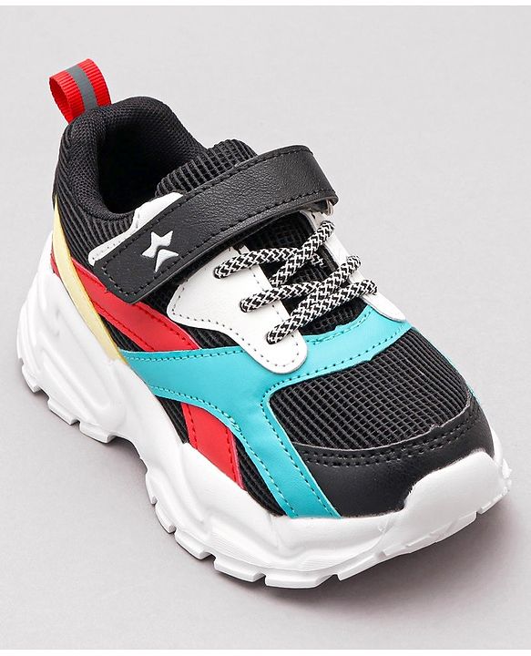 Cute Walk by Babyhug Velcro Closure Sneaker Shoes - Black