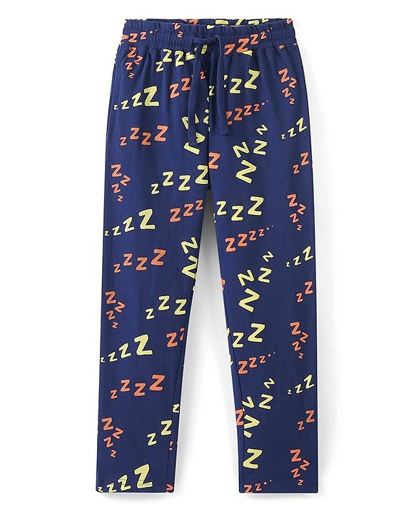 Pine Kids 100% Cotton Single Jersey Knit Half Sleeves Night Suit Emoji Print - Lemon Verbena & Estate Blue