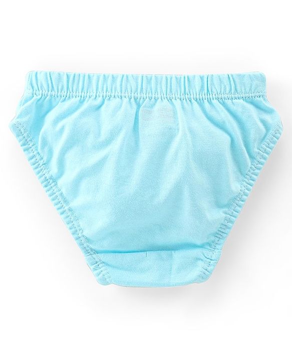 Babyhug 100% Cotton Panties With Floral Print Pack Of 3 - Blue & Pink