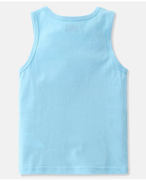 Babyhug 100% Cotton Sleeveless Sando Stripes & Bear Print Pack of 3- Multicolor