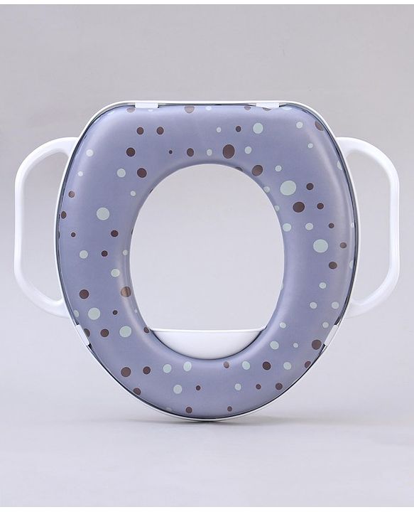 Babyhug Soft Potty Seat With Handle Bubble Print - Purple