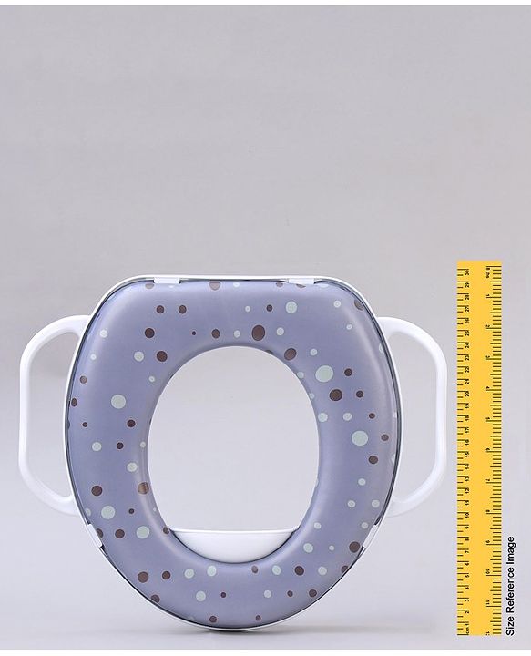 Babyhug Soft Potty Seat With Handle Bubble Print - Purple
