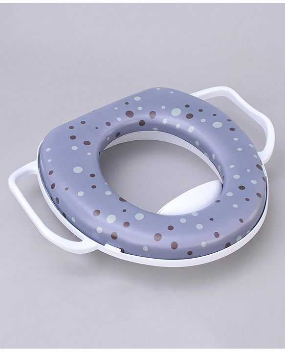 Babyhug Soft Potty Seat With Handle Bubble Print - Purple