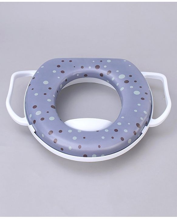 Babyhug Soft Potty Seat With Handle Bubble Print - Purple
