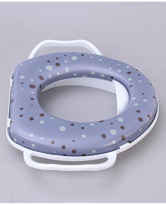 Babyhug Soft Potty Seat With Handle Bubble Print - Purple