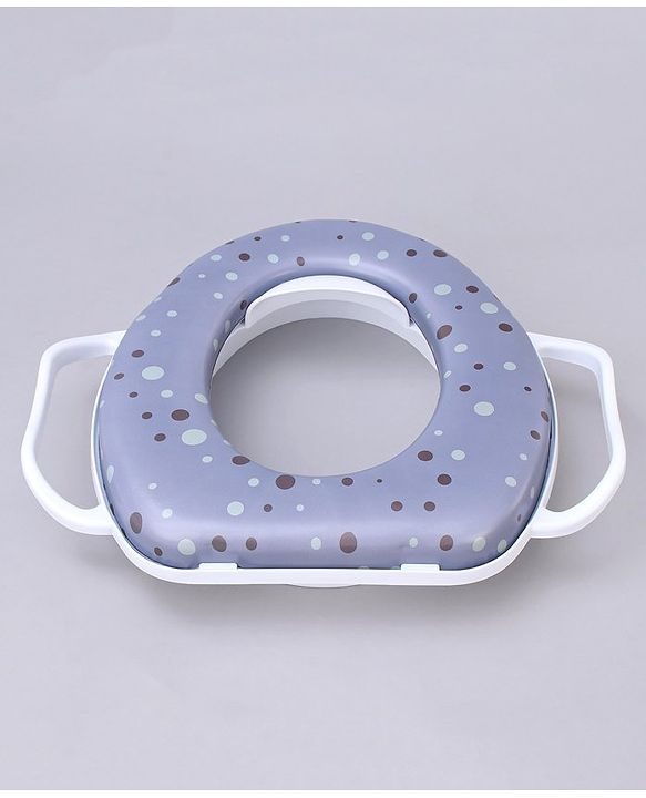 Babyhug Soft Potty Seat With Handle Bubble Print - Purple