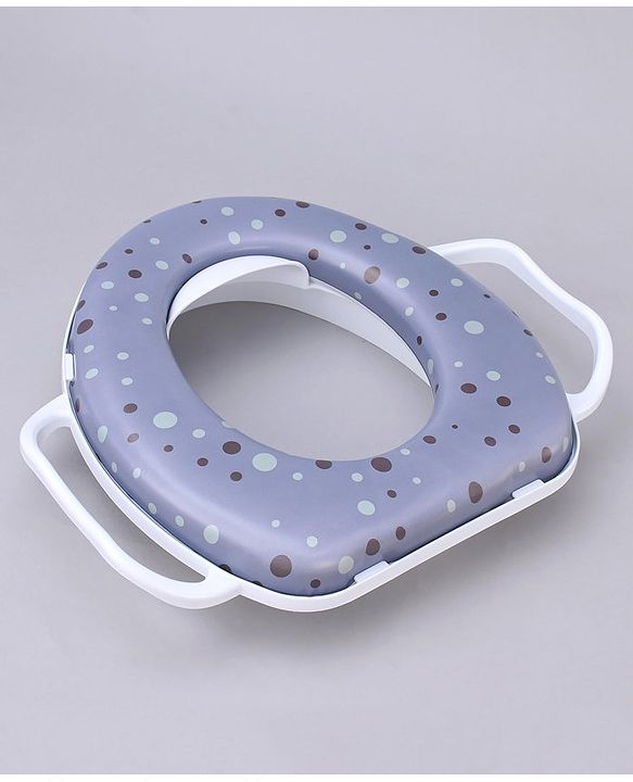 Babyhug Soft Potty Seat With Handle Bubble Print - Purple