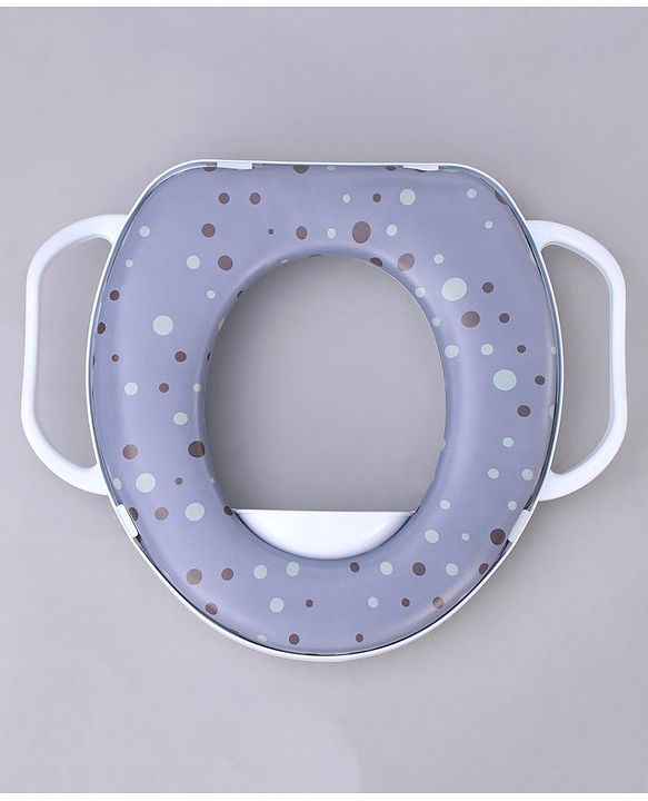 Babyhug Soft Potty Seat With Handle Bubble Print - Purple