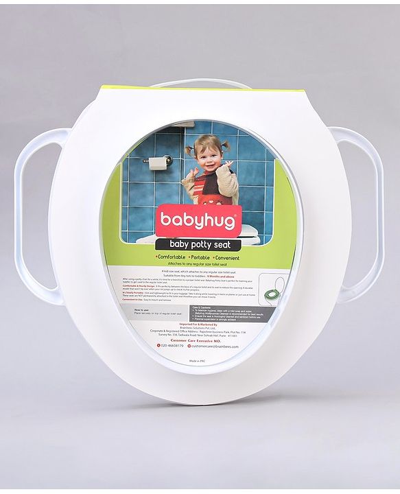 Babyhug Soft Potty Seat With Handle Bubble Print - Purple