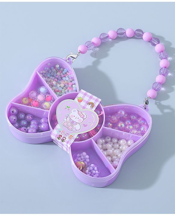 Babyhug DIY Jewellery Kit with Threads-  Multicolor
