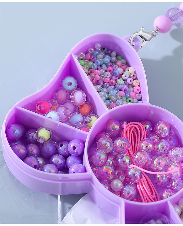 Babyhug DIY Jewellery Kit with Threads-  Multicolor