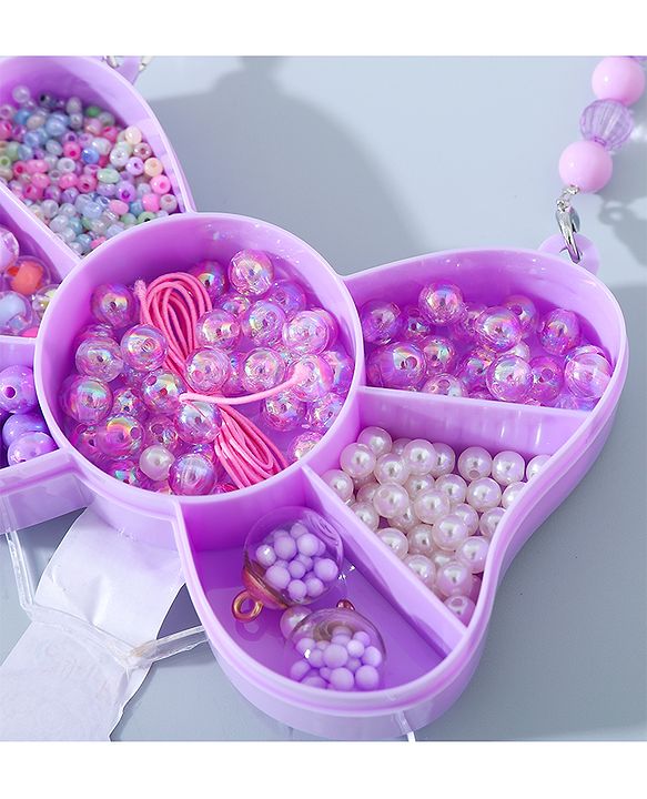 Babyhug DIY Jewellery Kit with Threads-  Multicolor