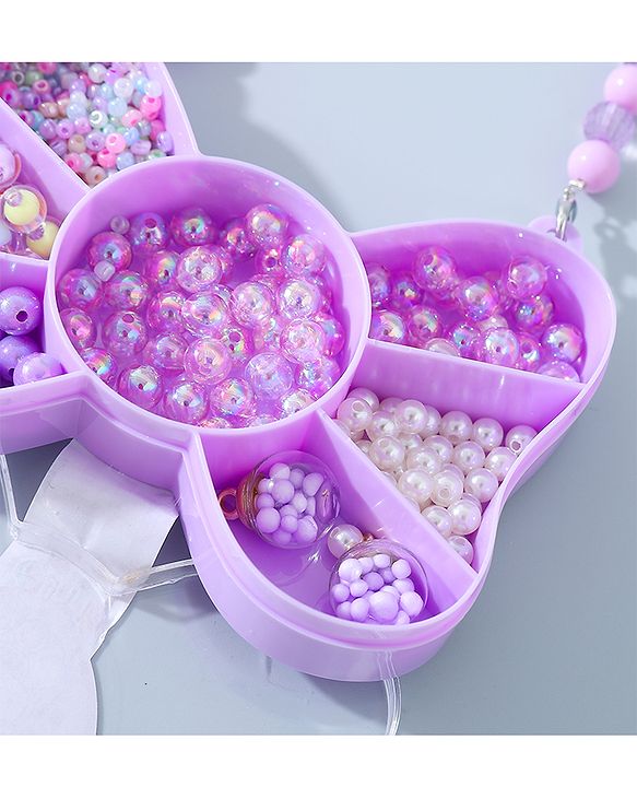 Babyhug DIY Jewellery Kit with Threads-  Multicolor