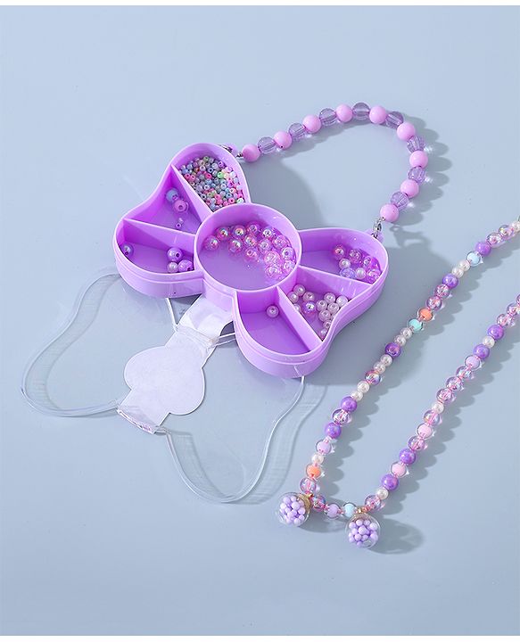 Babyhug DIY Jewellery Kit with Threads-  Multicolor