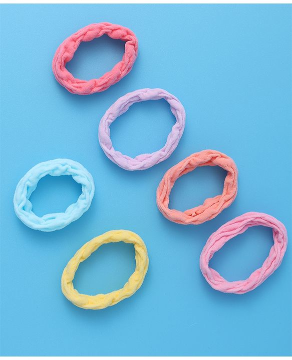 Pine Kids Rubber Bands & Scrunchies Sets Pack of 12-  Multicolor