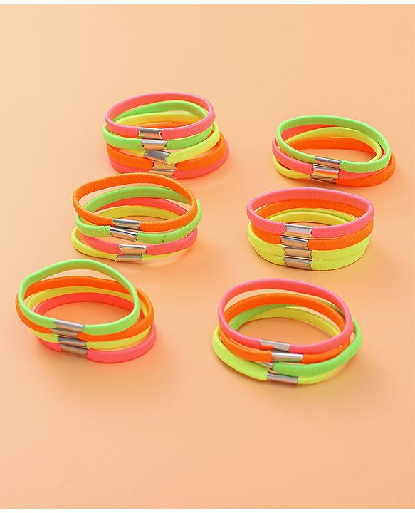 Babyhug Rubber Bands & Scrunchies Sets Free Size - Multicolor