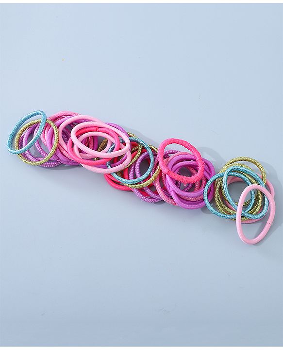 Babyhug Hair Accessories Combo Set  Free Size Multicolor - Pack of 40