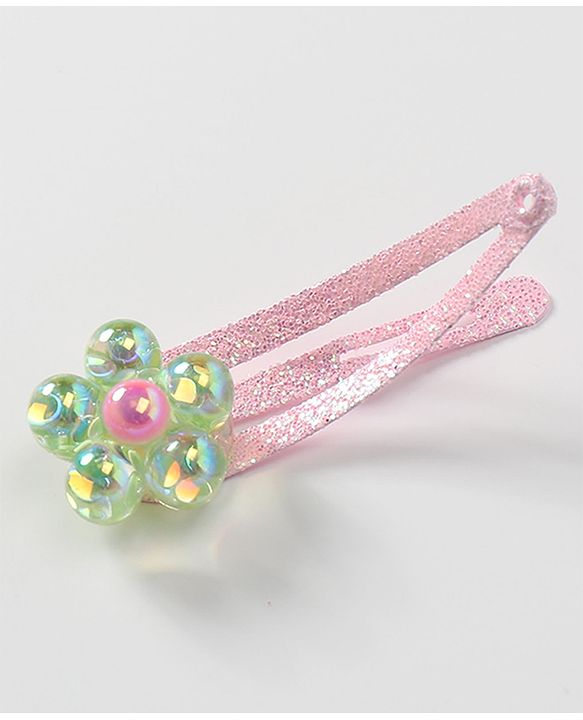 Babyhug Snap Clips with Butterfly Applique Free Size Pack of 8 - Multicolour