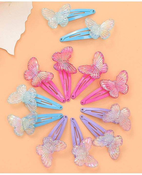 Babyhug Free Size Snap Clips Pack of 12 - Multicolor