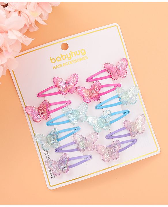 Babyhug Free Size Snap Clips Pack of 12 - Multicolor
