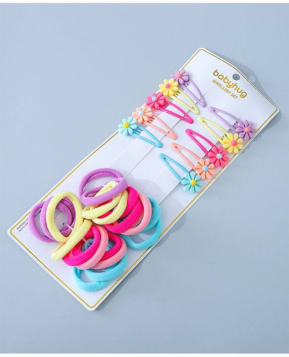 Babyhug Hair Accessories Combo Set Free Size Pack of 30 - Multicolour
