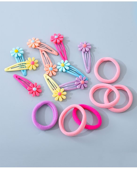 Babyhug Hair Accessories Combo Set Free Size Pack of 30 - Multicolour