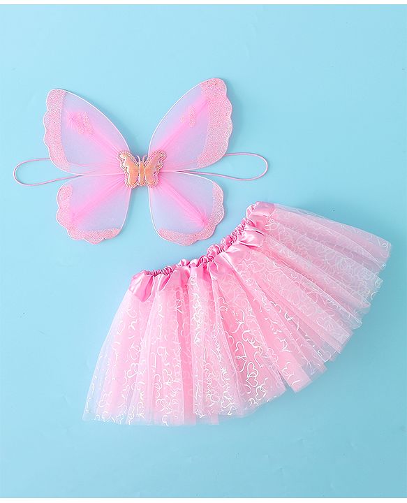 Babyhug Butterfly Wings and Costume Set - Pink